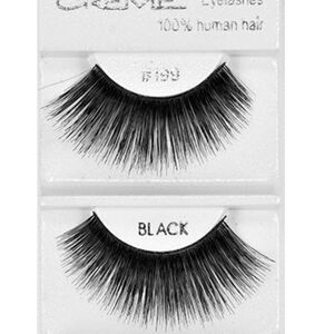 Creme Black Human Hair Lashes- CE 199